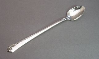 Damask Rose - Oneida / Heirloom Sterling Infant Feeding Spoon photo