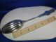 Rare Antique Coin Silver Medallion Serving Spoon Ribbed Bowl 8 - 1/4 