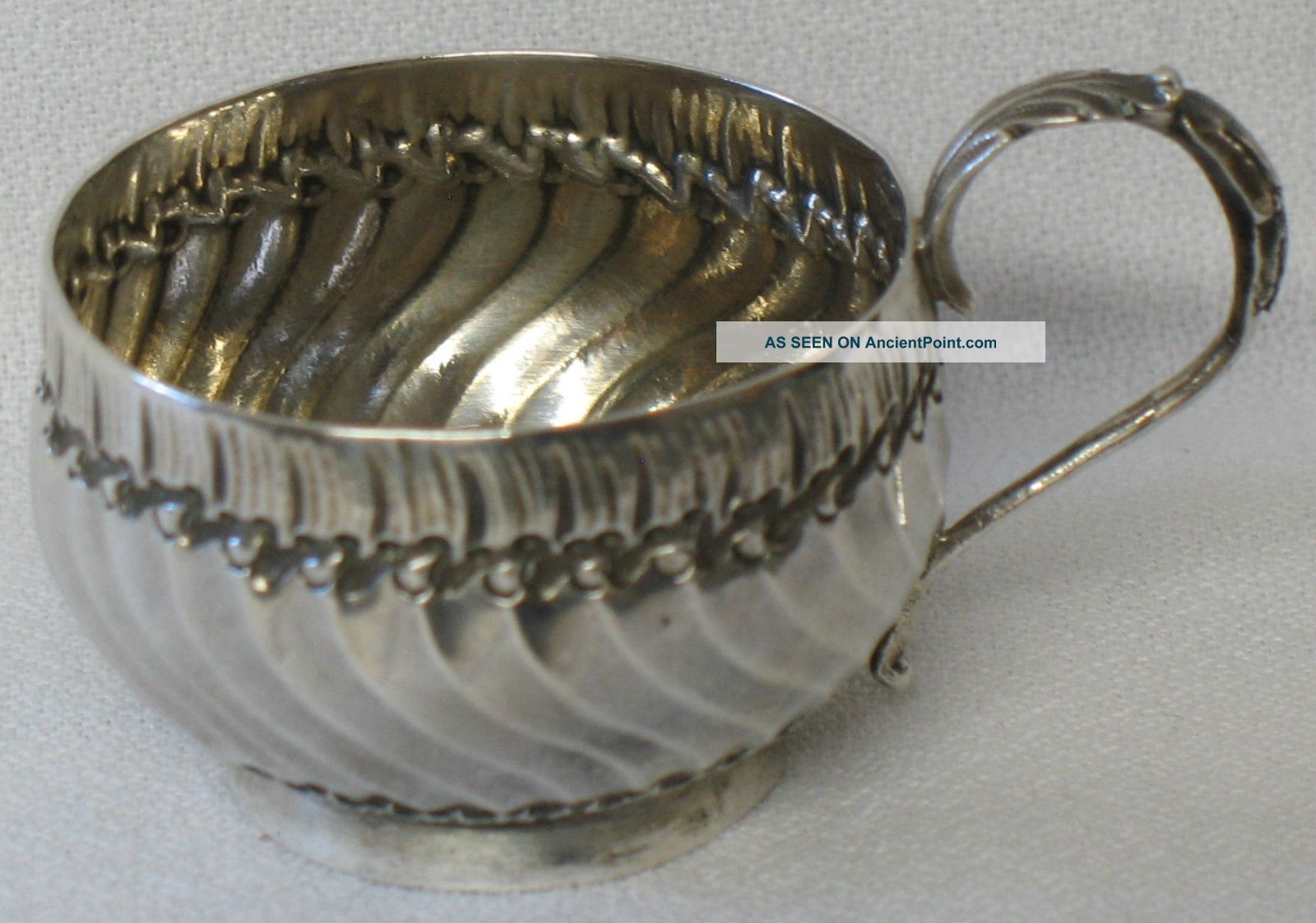 French Boivin Sterling Silver Wine Taster Cordial Cup Other photo