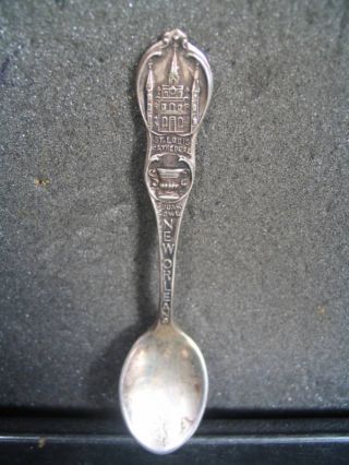 Sterling New Orleans Souv Spoon St Louis Cathedral photo