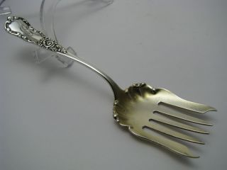A Solid Sterling Silver Fork,  Serving Fork,  Usa,  Ca.  1900 ' S. photo