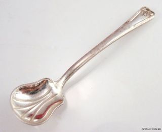 Vintage Hallmarked Steling Silver Condiment Salt Spoon photo
