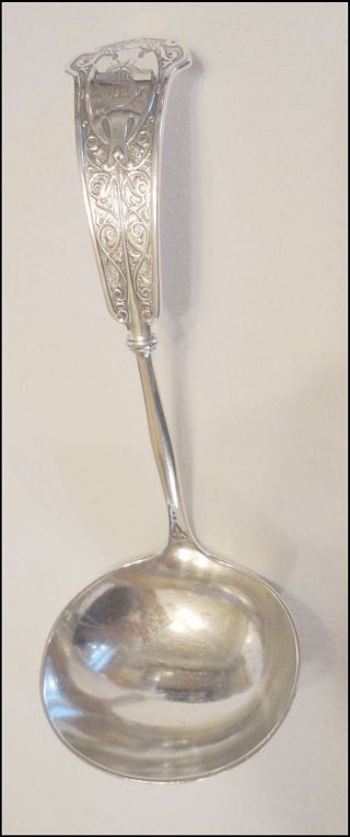 John R Wendt Monroe 1870 925 Sterling Gravy Ladle Ball Black & Co photo