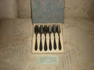 Electroplated Nickel Silver Loxley Pastry Set Box Silverware Sheffield England photo