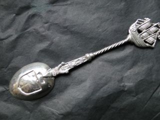 Dutch Spoon With A Sailing Boat On Top Sterling Silver Made Circa 1900 photo