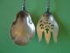 Antique Unger Bros Douvaine Sterling 2pc Salad Set Nm Other photo 2