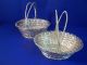 Pair Of Silverplated Wire Baskets Baskets photo 1