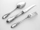 Charming French Sterling Silver Vermeil 3 Pc Flatware Set Rococo Other photo 5