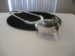 Rare Blackington Sterling Condiment Tongs,  North Attleboro,  Massachusetts,  1930 photo