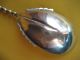 Antique French Fleur - De - Lis Sterling Silver Serving Spoon Gilt Bowl Other photo 8