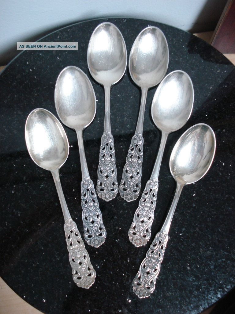 Set Of 6 Th Marthinsen Sterling Teaspoons Andres Valore Other photo