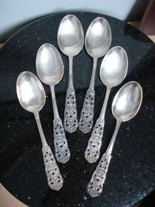 Set Of 6 Th Marthinsen Sterling Teaspoons Andres Valore photo