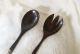 Black Starr And Gorham Sterling Silver And Mahogany Salad Serving Set,  1940s Other photo 3