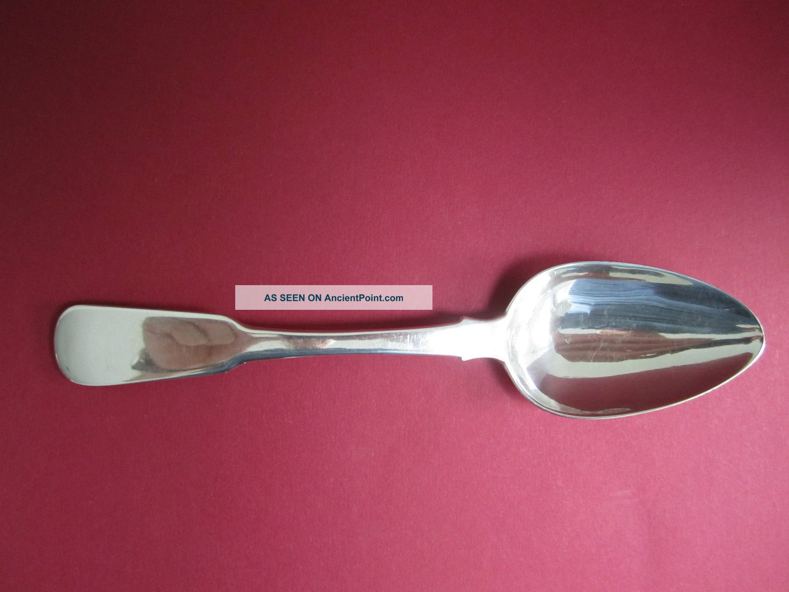 Rare Cape Silver Fiddle Pattern Serving Spoon - 1824 - 41 Other photo