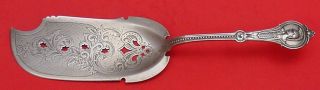 Medallion By Wood & Hughes Sterling Silver Fish Server Pierced Design On Blade photo