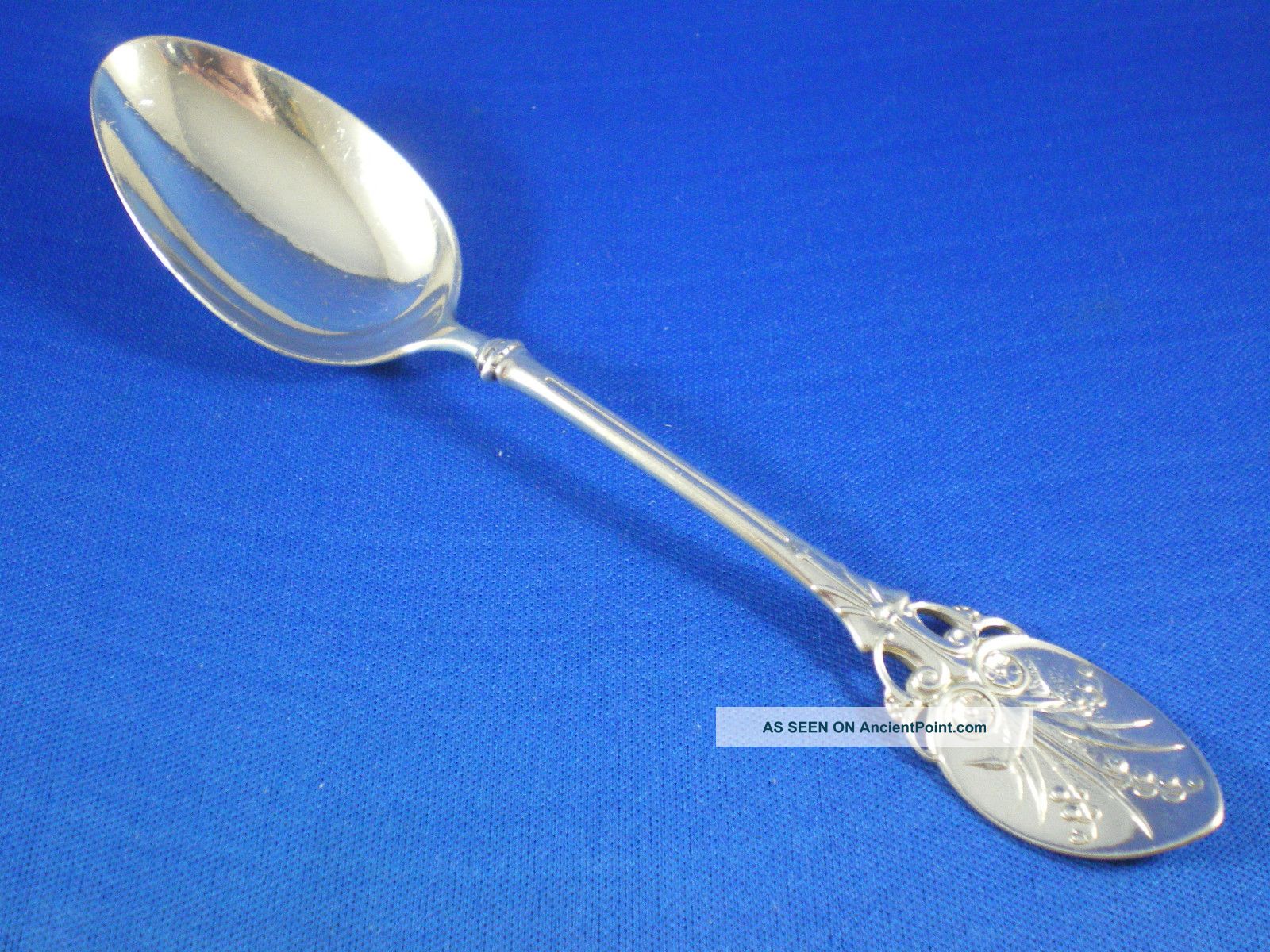 Antique Gorham Sterling Lily Pattern Teaspoon Pierced Handle Lily Of The Valley Other photo