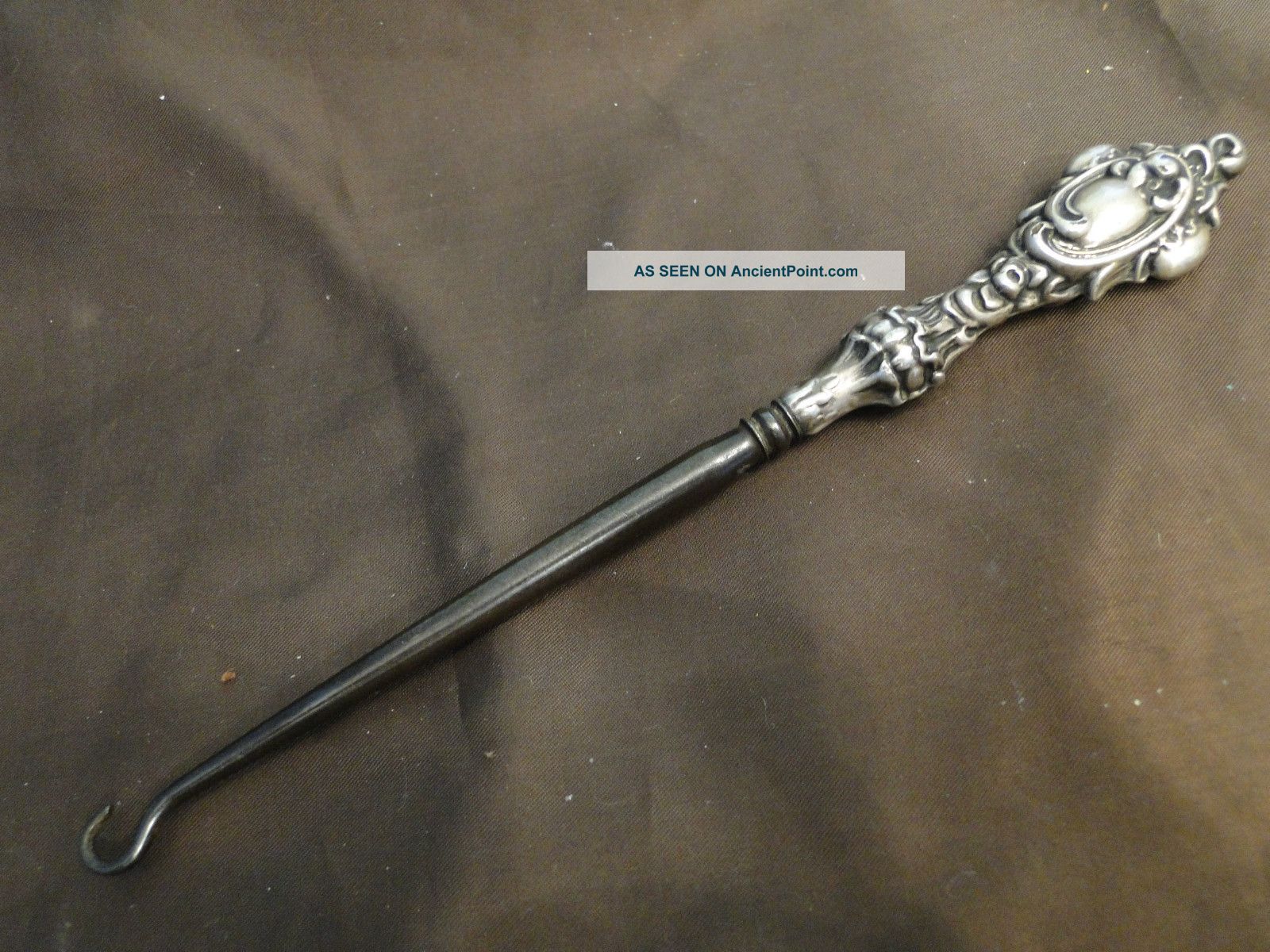 Button Hook Sterling Silver Made In Birmingham 1900 Other photo