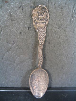 Sterling Vintage Louisiana Heart Of New Orleans Souvenir Spoon photo