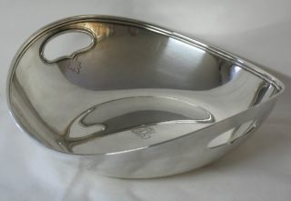 Tiffany & Co Sterling Silver Round Dish W/ Handles Art Deco photo