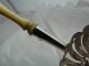 Antique Dutch Solid Silver Pierced Serving Spoon,  Very Decorative Other photo 2