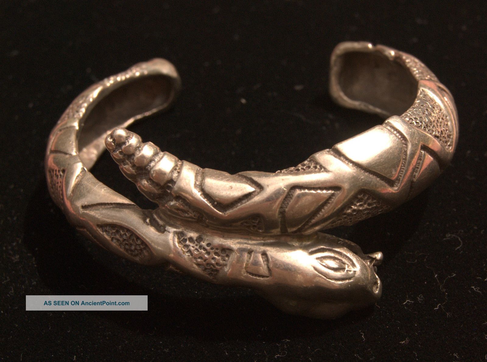 Sterling Coiled Snake Bracelet - Mexico - Small Other photo