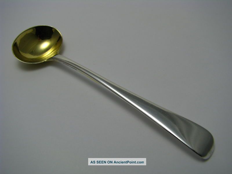 Georgian Solid Sterling Silver Mustard Spoon,  By Barkers,  England,  C1801,  Excellent Other photo