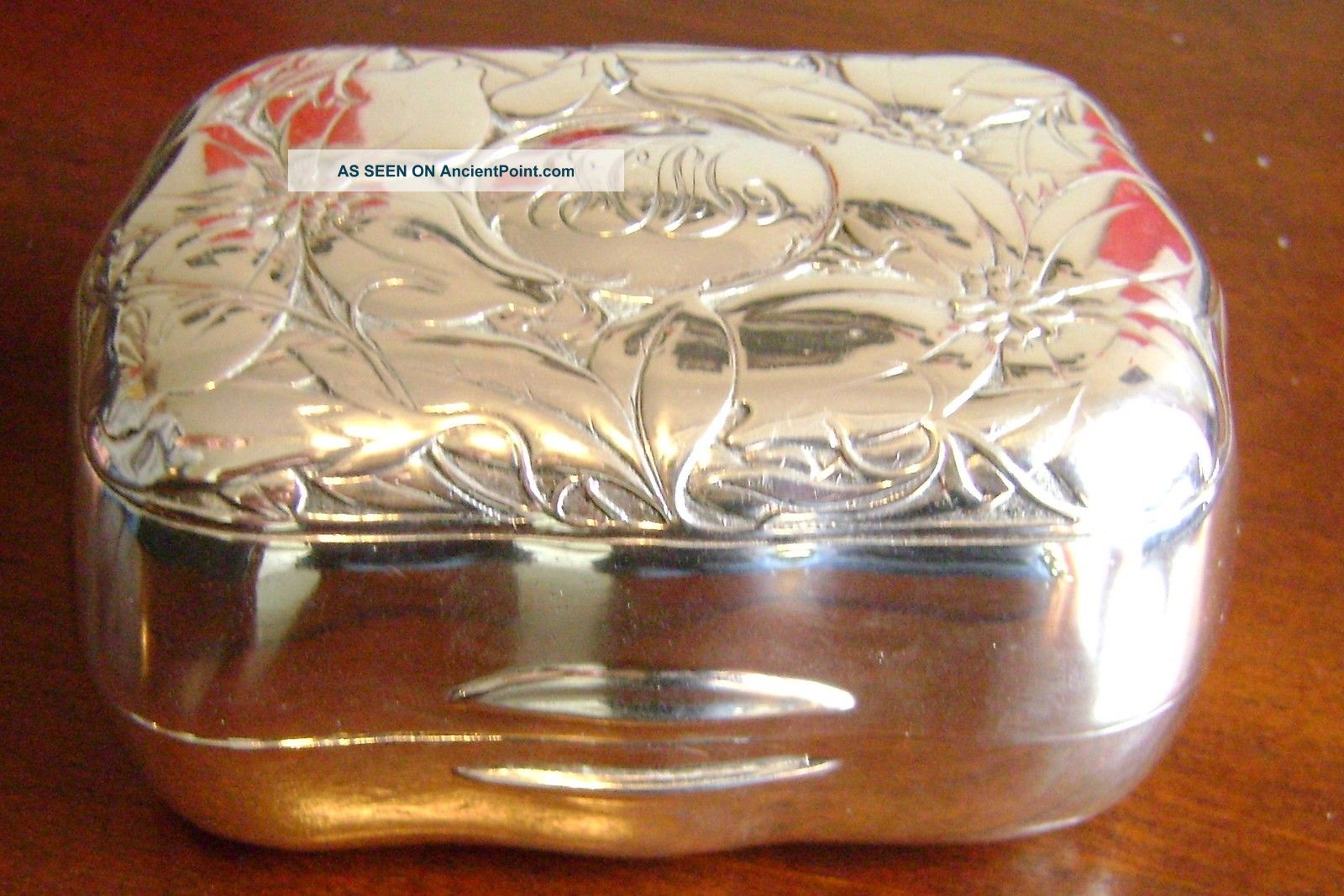 Art Nouveau Gorham Sterling Silver Clematis Soap Box 2 - Ca.  1903 Other photo