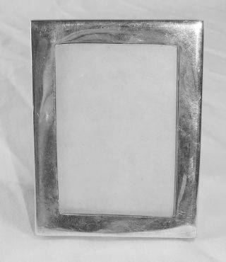 Vintage Sterling Silver & Wood Picture Frame,  Fits 2 