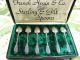French Minerva & Gilt Coffee Spoons Set Of 6 W/box Other photo 1