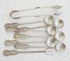 Antique Ottoman Turquie Filigree Silver Sterling Coin Tea Set Spoons,  Tongue,  Fork Other photo 9