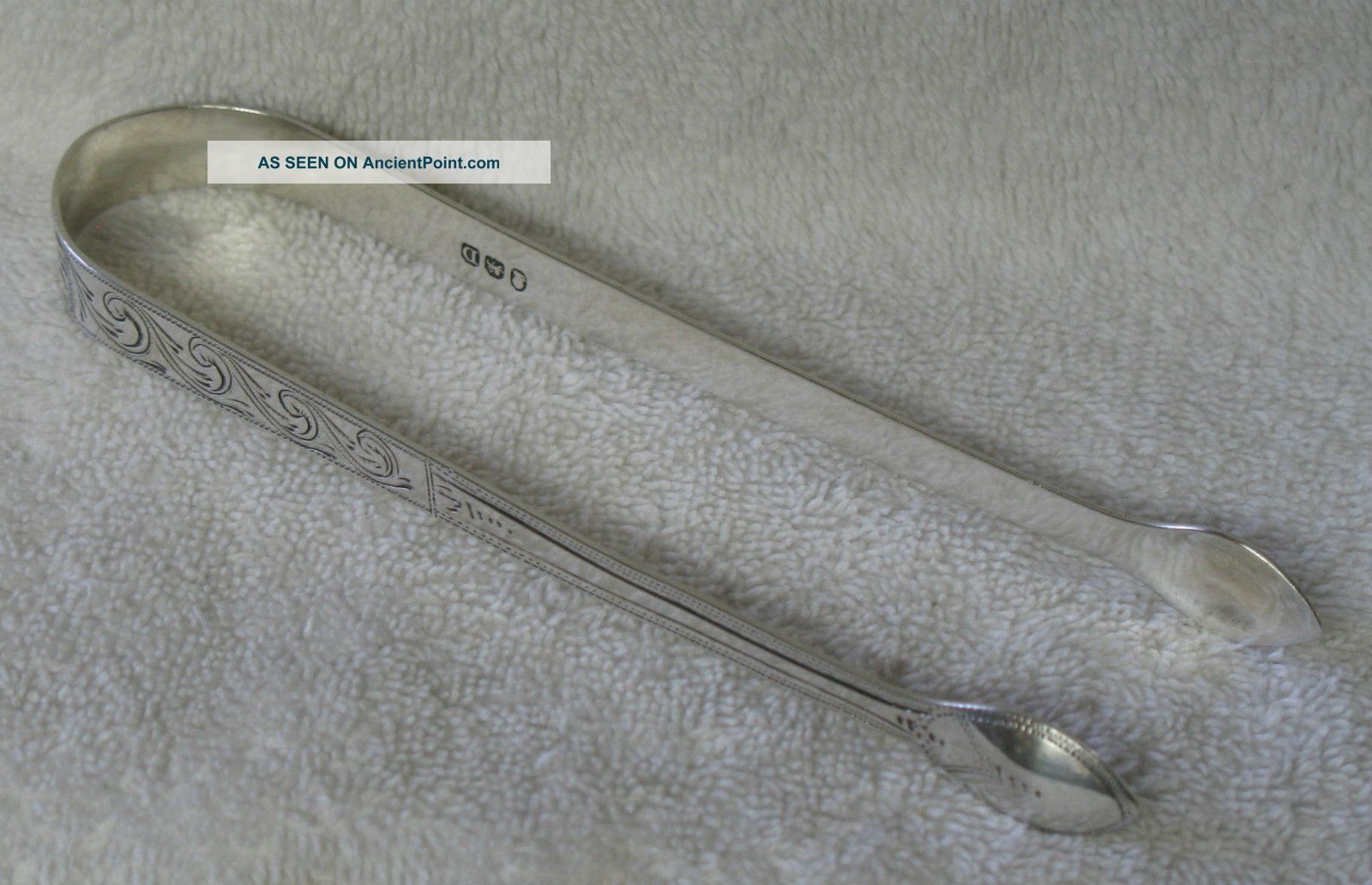 Peter & Ann Bateman Sterling Silver Sugar Tongs London Circa 1799 Anne Other photo