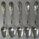 Wood & Hughes Leaf (shell) Spoon Coin Silver Set Of 7 6 1/8”l C.  1880 - 1899 Other photo 3