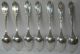 Wood & Hughes Leaf (shell) Spoon Coin Silver Set Of 7 6 1/8”l C.  1880 - 1899 Other photo 5