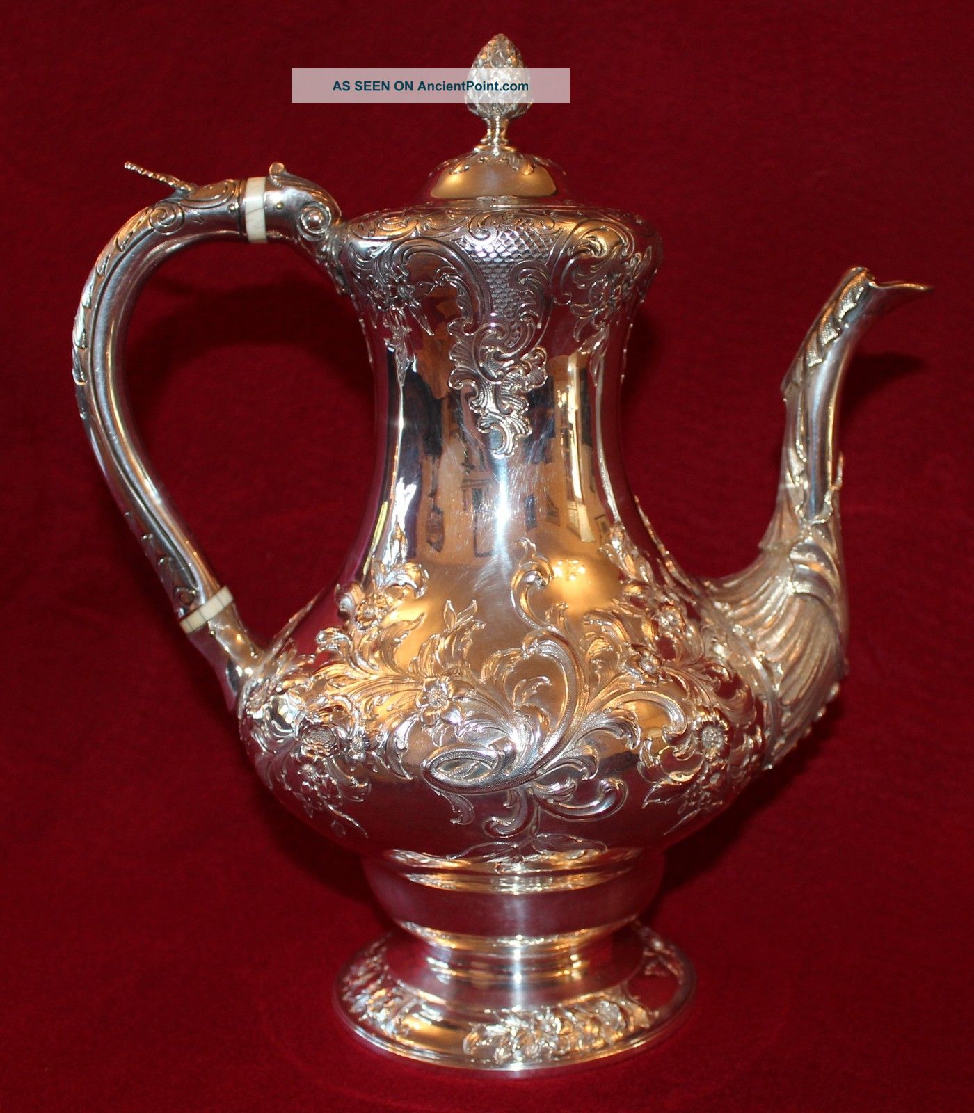 Solid Silver Coffee Pot 1849 Glasgow Outstanding Condition You Wont Find Another Other photo