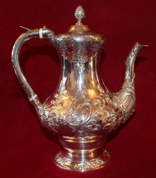 Solid Silver Coffee Pot 1849 Glasgow Outstanding Condition You Wont Find Another photo