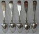 L D Anthony American Coin Silver Teaspoon Set Of 5 Providence Ri C.  1835 - 65 Other photo 4