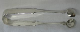 Levi Clark Norwalk Connecticut 1825 - 1830 American Coin Silver Sugar Tongs Shell photo