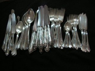 Antique German Silver Flatware Set 72 Pieces Oka A835 photo