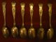 6 Rare Art Nouveau International Edgewood Sterling Silver Spoons Other photo 2