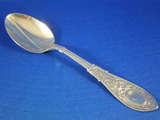 Antique Whiting Sterling Arabesque Pattern Teaspoon Griffin Handle No Monogram photo