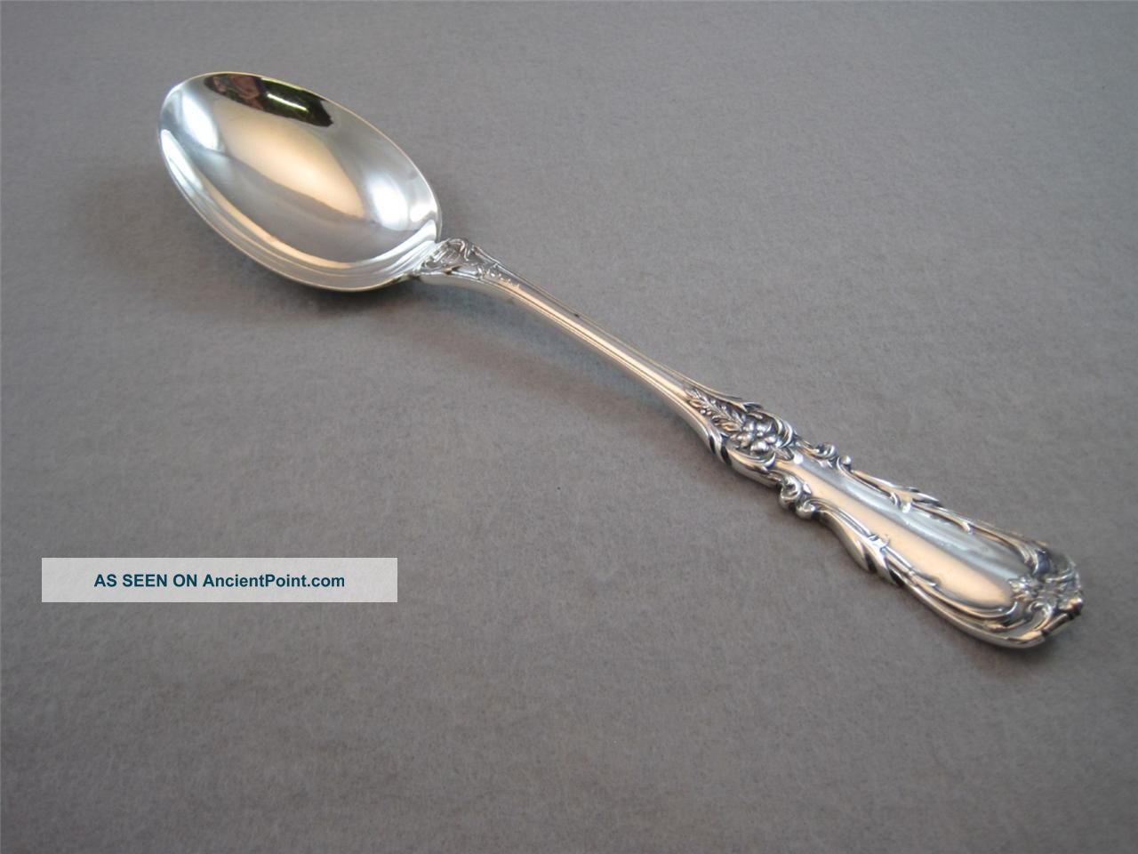 Large Stuffing Or Serving Spoon Camusso Peru Sterling Silver Imperial 10 - 5/8 