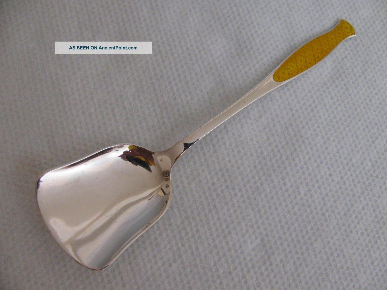 Sterling Silver Enamel Sugar Spoon Other photo