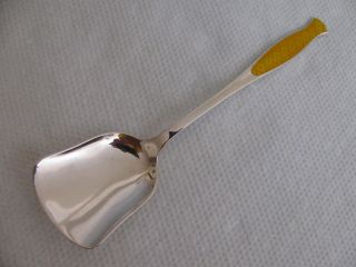 Sterling Silver Enamel Sugar Spoon photo