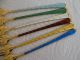 Ela Denmark Sterling Silver Enamel Fork Spoon Box Other photo 5