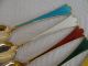 Olsens Norway Sterling Silver Enamel Spoon Box Other photo 2
