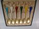 Olsens Norway Sterling Silver Enamel Spoon Box Other photo 3