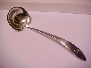 Victorian A Stowell Sterling Silver Small Serving Ladle photo