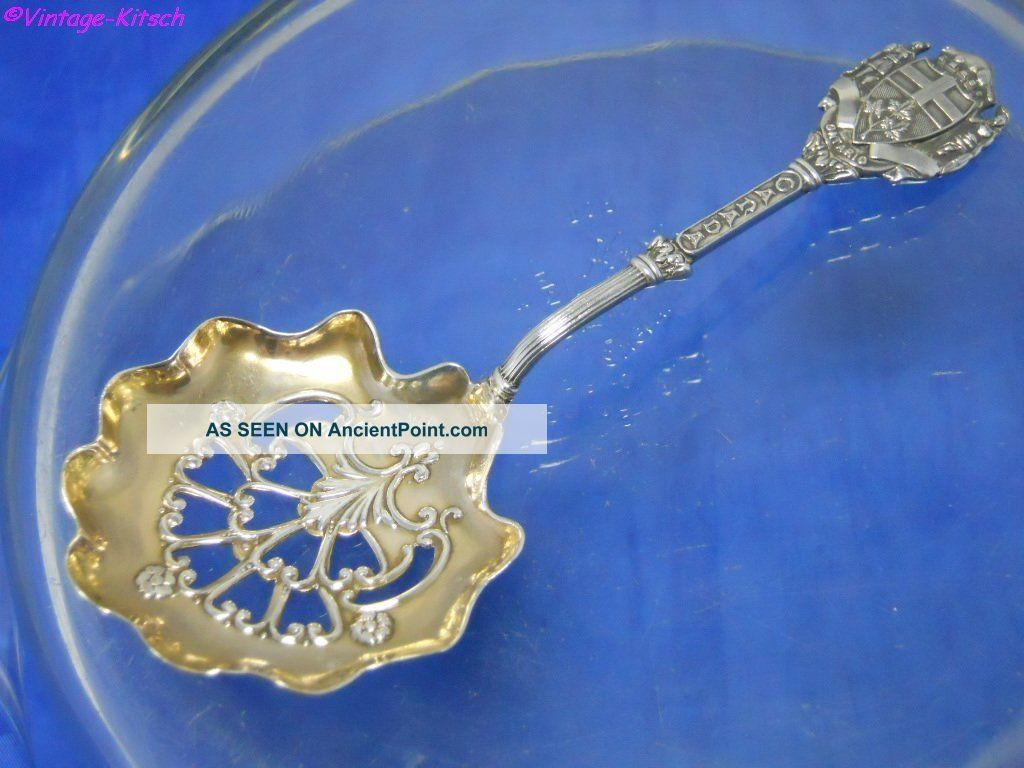 Fine Antique Sifting Spoon Ontario Canada Sterling Silver Souvenir Other photo