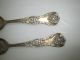 2 Antique Sterling Silver Spoons Patent 1884 Other photo 1