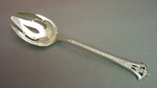 Classic Bouquet - Gorham Sterling Pierced Table Serving Spoon New photo